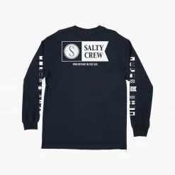 Salty Crew Alpha Navy L/S Premium Tee Mens