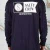 Salty Crew Alpha Navy L/S Premium Tee Mens