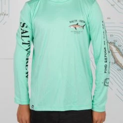 Salty Crew Bruce Boys Seafoam L/S Sunshirt