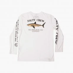 Salty Crew Bruce Boys White UV L/S Tee Youth