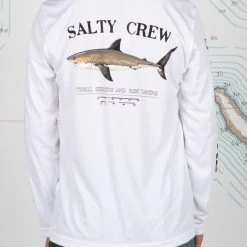 Salty Crew Bruce Boys White UV L/S Tee Youth