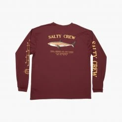 Salty Crew Bruce Burgundy L/S Sunshirt