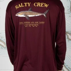 Salty Crew Bruce Burgundy L/S Sunshirt