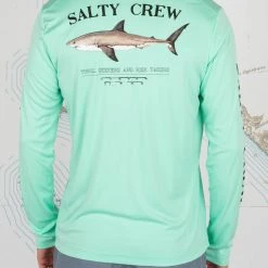 Salty Crew Bruce Sea Foam L/S Sunshirt Mens