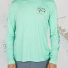 Salty Crew Bruce Sea Foam L/S Sunshirt Mens