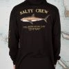 Salty Crew Bruce Black Hood Tech Tee Mens