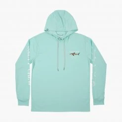 Salty Crew Mens Bruce Sea Foam Hood Tech Tee