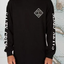 Salty Crew Tippet Decoy Black L/S Standard Tee