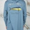 Salty Crew El Dorado Harbor Blue Hood Tech Tee