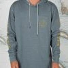 Salty Crew Tippet Blue Pocket Hood Tech Tee