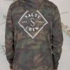 Salty Crew Mens Tippet Camo Pocket Hood Tech Tee