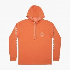 Salty Crew Mens Tippet Sunburn Pocket Hood Tech Tee