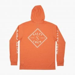 Salty Crew Mens Tippet Sunburn Pocket Hood Tech Tee