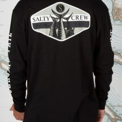 Salty Crew High Tail Black L/S Premium Tee Mens