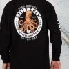 Salty Crew Deep Reach Boys Black L/S Tee