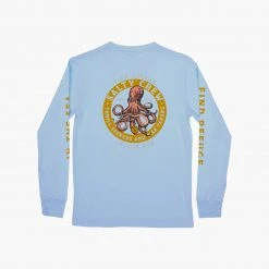 Salty Crew Deep Reach Boys Light Blue L/S Tee