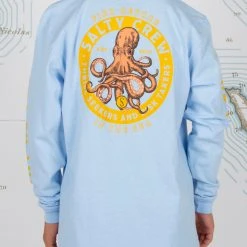 Salty Crew Deep Reach Boys Light Blue L/S Tee