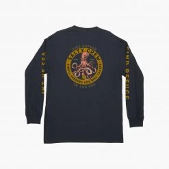 Salty Crew Mens Deep Reach Navy L/S Standard Tee