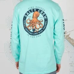 Salty Crew Deep Reach Sea Foam Standard L/S Tee