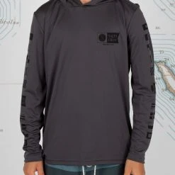 Salty Crew Alpha Boys Charcoal Tech Hood