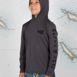 Salty Crew Alpha Boys Charcoal Tech Hood