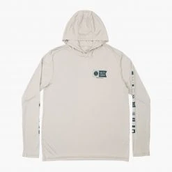 Salty Crew Mens Alpha Silver Hood Sunshirt