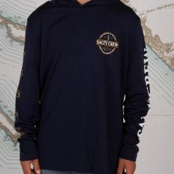 Salty Crew Deep Sea Boys Navy Tech Hood Youth