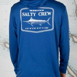 Salty Crew Stealth Royal Hood Sunshirt Mens