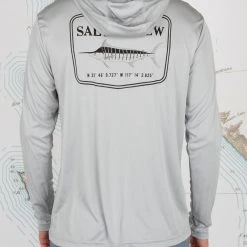 Salty Crew Stealth Silver Hood Sunshirt