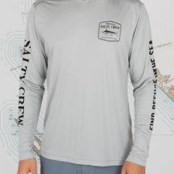 Salty Crew Stealth Silver Hood Sunshirt