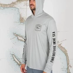Salty Crew Stealth Silver Hood Sunshirt