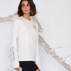 Salty Crew Stealth Pinnacle Off White Crew Womens