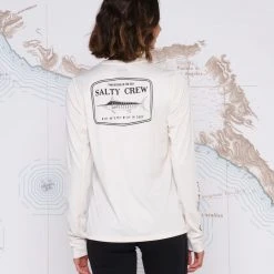 Salty Crew Stealth Pinnacle Off White Crew Womens