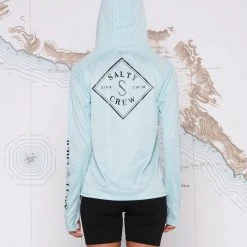 Salty Crew Womens Tippet Pinnacle Sea Foam Hoody