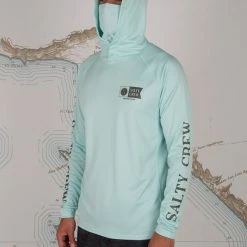 Salty Crew Alpha Flag Sea Foam Pinnacle + Mask Sunshirt