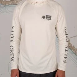 Salty Crew Alpha Flag Off White Pinnacle + Mask Sunshirt Mens