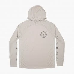 Salty Crew Palomar Grey Pinnacle + Hood Sunshirt Mens