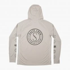 Salty Crew Palomar Grey Pinnacle + Hood Sunshirt Mens