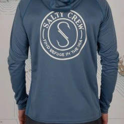 Salty Crew Palomar Harbor Blue Pinnacle + Hood Sunshirt