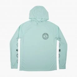 Salty Crew Palomar Sea Foam Pinnacle + Hood Sunshirt Mens