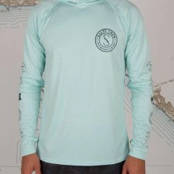 Salty Crew Palomar Sea Foam Pinnacle + Hood Sunshirt Mens