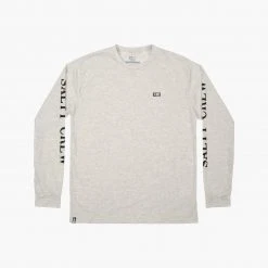 Salty Crew Deckhand Vintage White L/S Tech Tee Mens