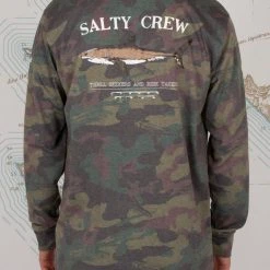 Salty Crew Bruce Camo L/S Tech Tee Mens
