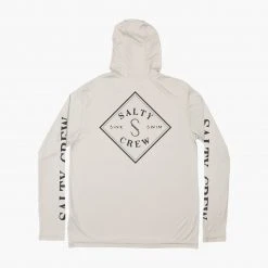 Salty Crew Mens Tippet Silver Hood Sunshirt