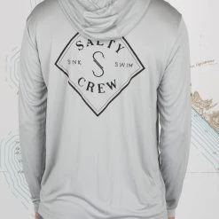 Salty Crew Mens Tippet Silver Hood Sunshirt