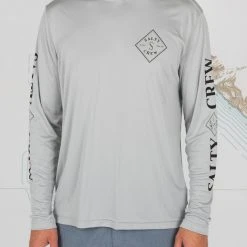 Salty Crew Mens Tippet Silver Hood Sunshirt
