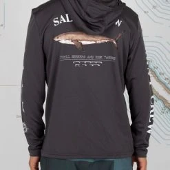 Salty Crew Bruce Boys Grey Hooded Sunshirt Youth