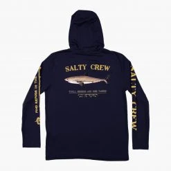 Salty Crew Bruce Boys Navy Hood Sunshirt