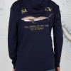 Salty Crew Bruce Boys Navy Hood Sunshirt