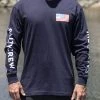 Salty Crew Stars And Stripes Navy L/S Premium Tee